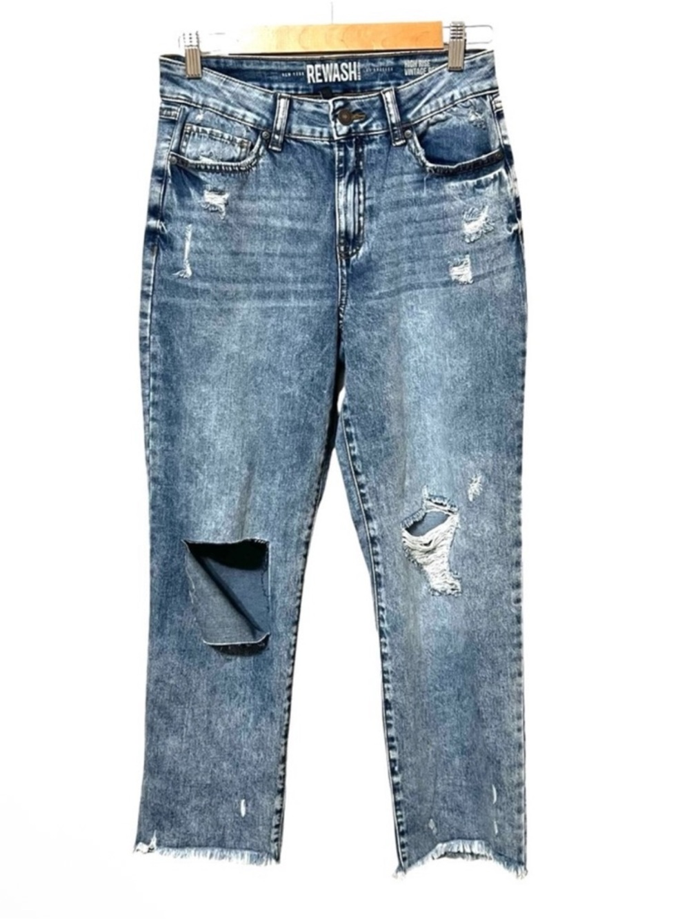 High Rise Distressed Jeans